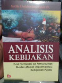 ANALISIS KEBIJAKAN