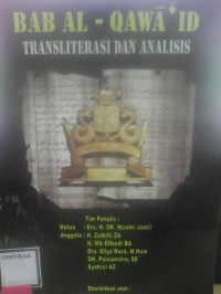 BAB AL QAWAID TRANSLITERASI DAN ANALISIS