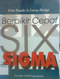 BERPIKIR CEPAT SIX SIGMA