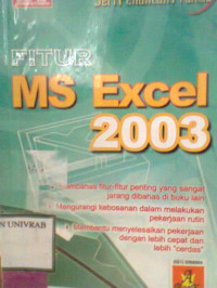 FITUR MS EXCEL 2003