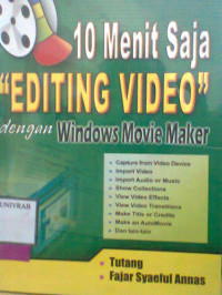 10 MENIT SAJA EDITING VIDEO DENGAN WINDOWS MOVIE MAKER