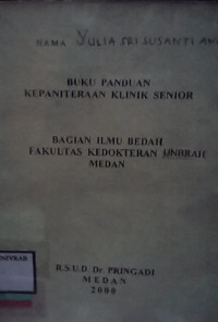 BUKU PANDUAN KEPANITERAAN KLINIK SENIOR