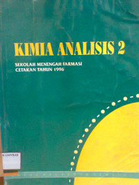 KIMIA ANALISIS 2 SEKOLAH MENENGAH FARMASI