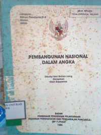 PEMBANGUNAN NASIONAL DALAM ANGKA