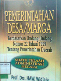 PEMERINTAHAN DESA/MARGA