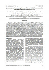 Cytotoxicity and Antiobesity Activity of Freeze-Dried Malus domestica, 
Canarium sp. and Averrhoa bilimbi Fruit