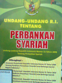 UNDANG - UNDANG RI TENTANG PERBANKAN SYARIAH