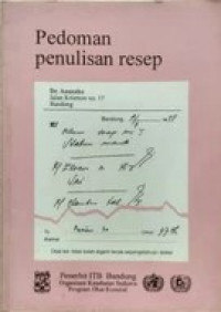 PEDOMAN PENULISAN RESEP