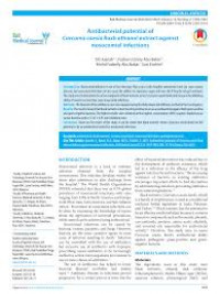 Antibacterial potential of 
Curcuma caesia Roxb ethanol extract against 
nosocomial infections