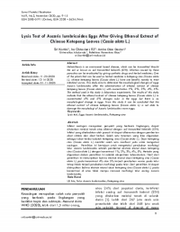 Antioxidant Activity Assay of Black Turmeric (C. Caesia) Water and 
Ethanol Extracted Using DPPH
Uji Aktivitas Antioksidan Ekstrak Air dan Metanol Kunyit Hitam (C. 
caesia) dengan Menggunakan DPPH